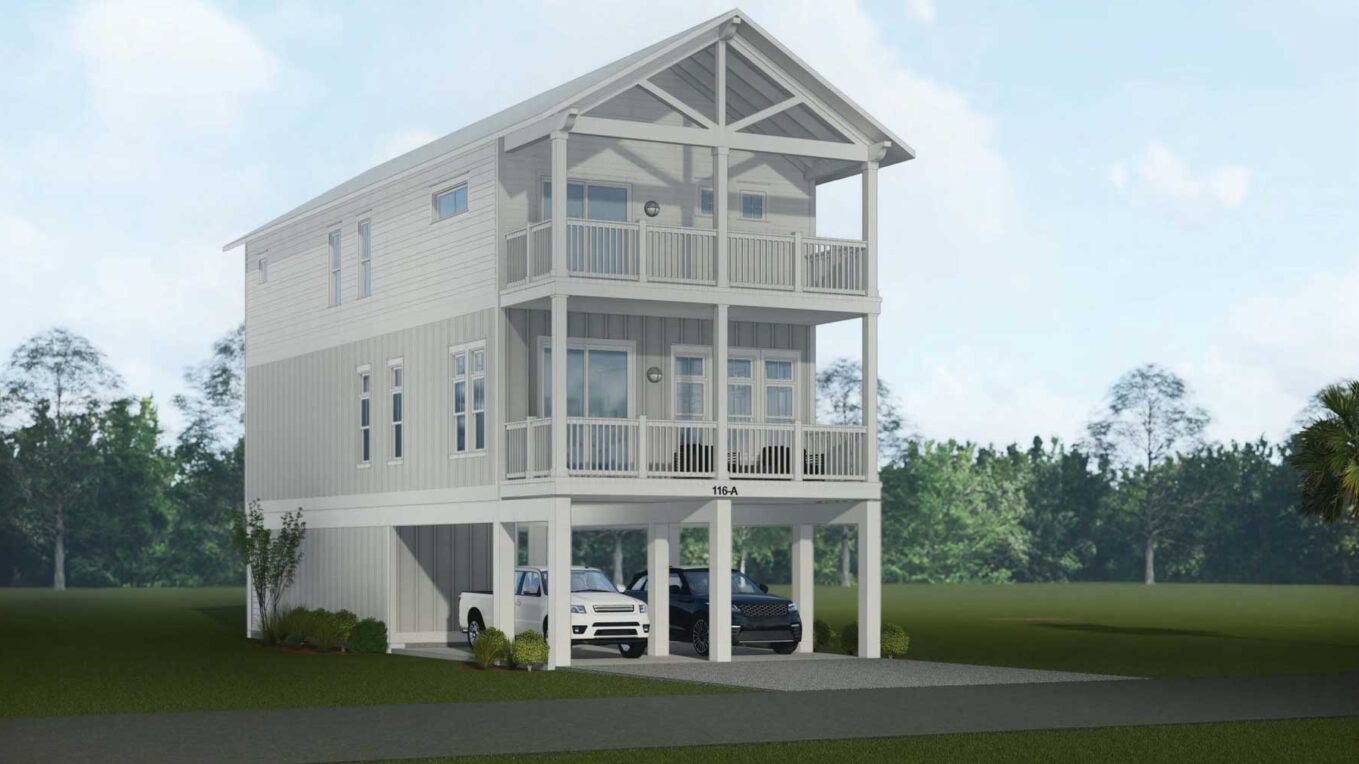 3D rendering of 116 38th St S, Mexico Beach FL 32410