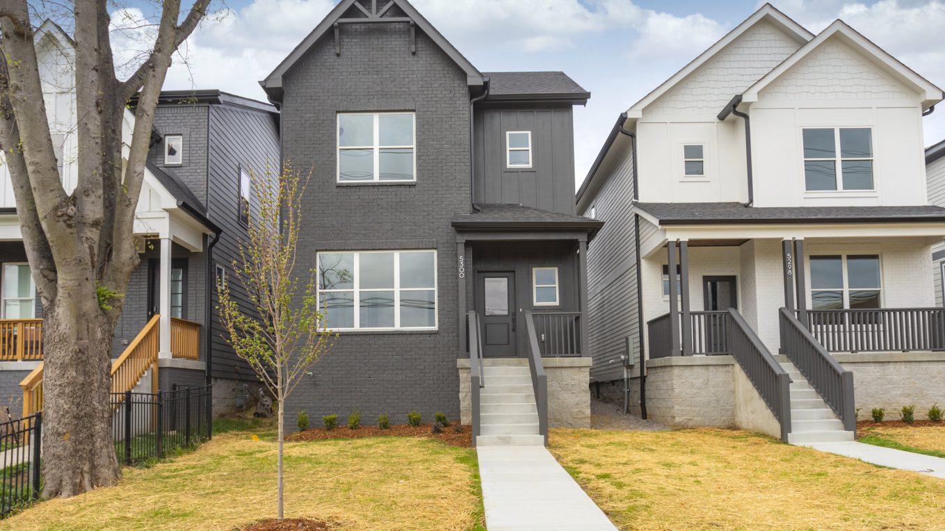 Front exterior photo of 5300 Georgia Ave, a two-story gray house.